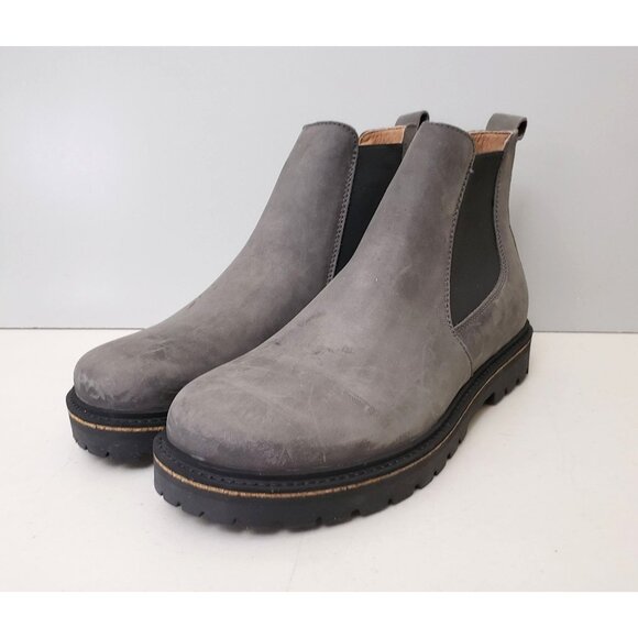 Birkenstock Stalon Chelsea Boots Graphite Nubuck Size 41 Narrow